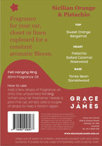 FELT AIR FRESHENER - SICILIAN ORANGE & PISTACHIO
