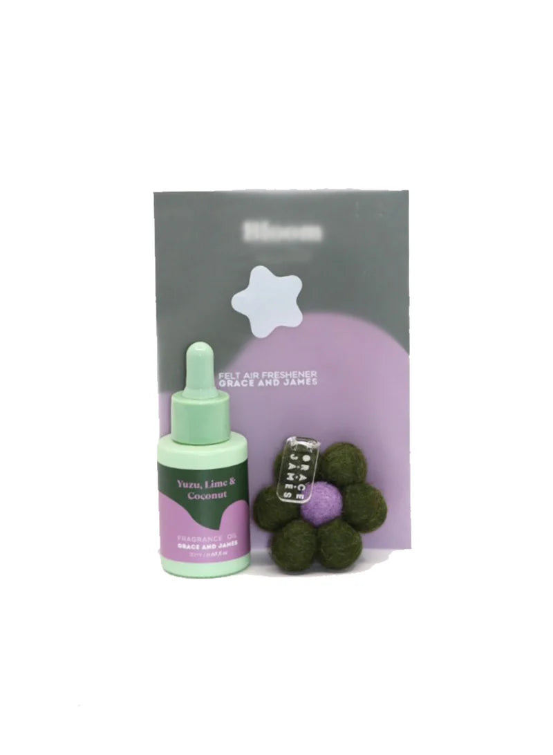 FELT AIR FRESHENER - YUZU, LIME & COCONUT