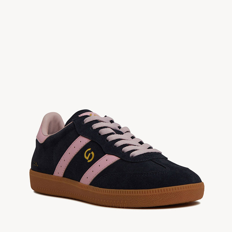 GOODSOLE SNEAKERS - 2001 PARALLEL NAVY SUEDE/PINK LEATHER