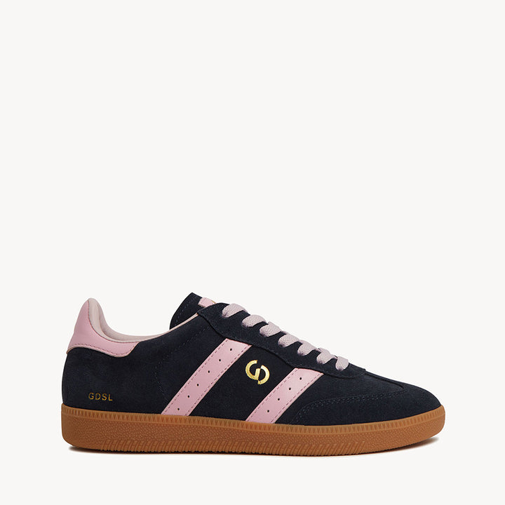 GOODSOLE SNEAKERS - 2001 PARALLEL NAVY SUEDE/PINK LEATHER