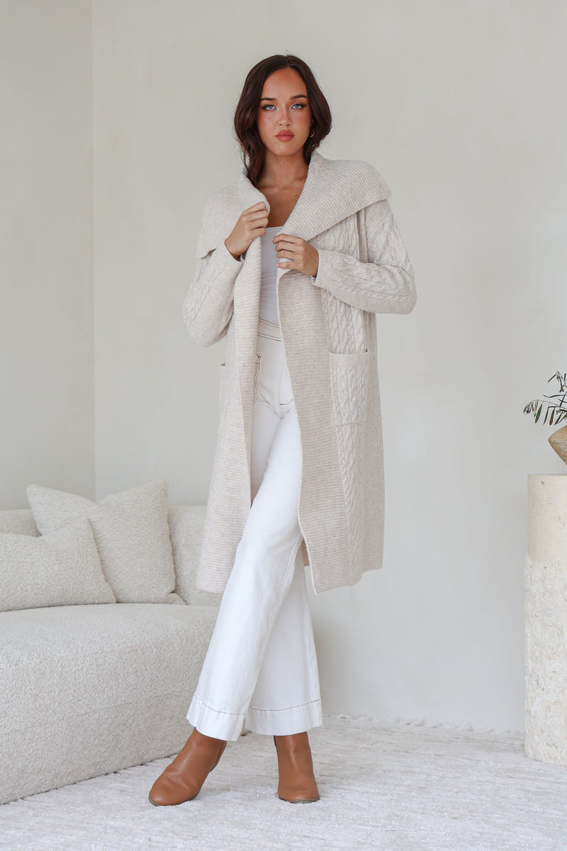 CAMBRIDGE CABLE KNITT CARDIGAN