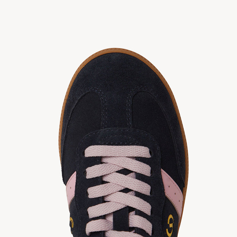 GOODSOLE SNEAKERS - 2001 PARALLEL NAVY SUEDE/PINK LEATHER