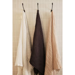 WAFFLE BATH SHEET - CHARCOAL