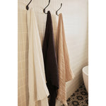 WAFFLE BATH SHEET - CHARCOAL
